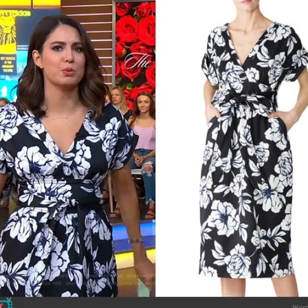 Marissa Webb Luciano Dress Twill Brushed Canvas Luxury Sz S Good Morning America
